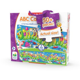 Puzzle lung de podea Omida alfabet in engleza cu peste 50 de piese 152.4 cm lungime 3-6 ani